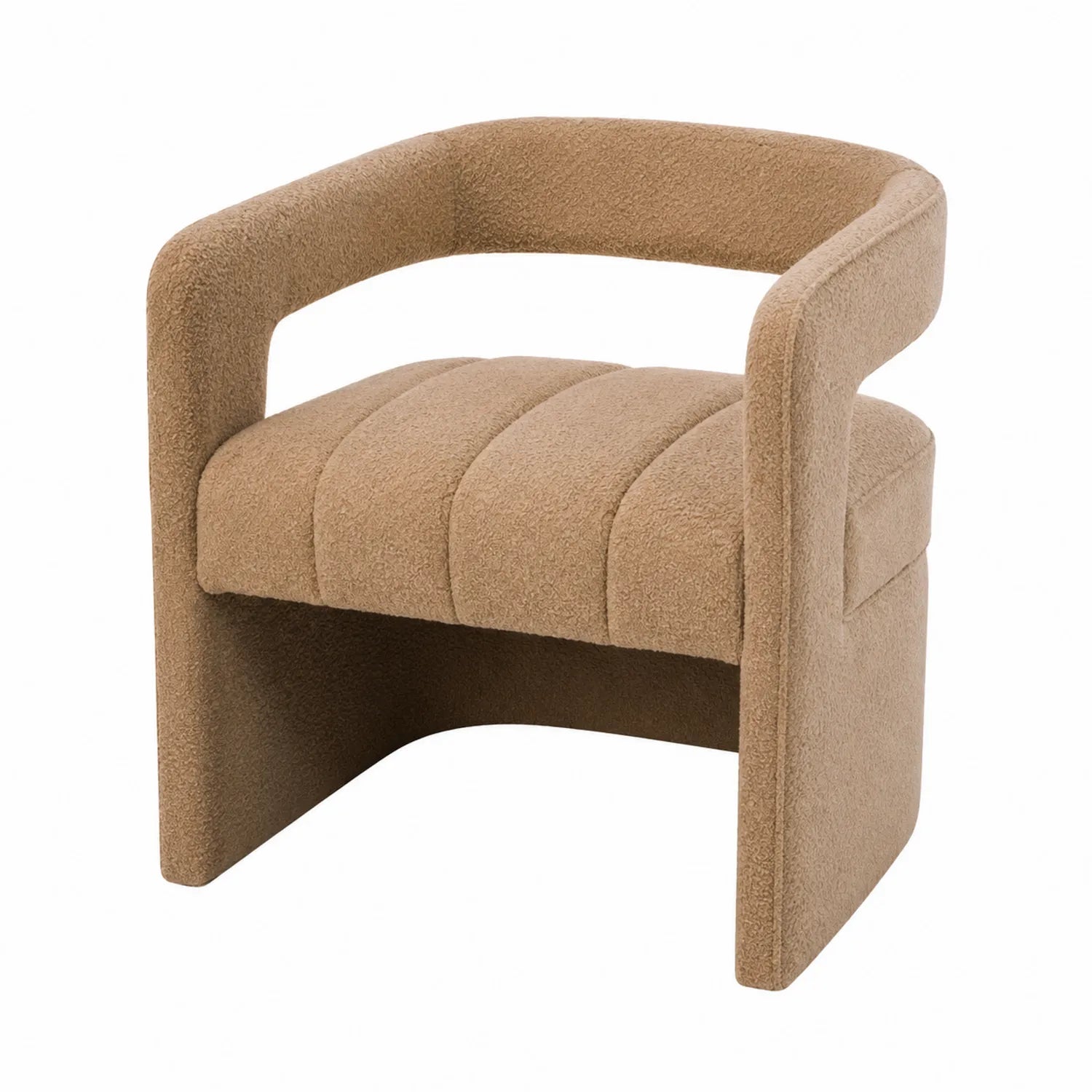 Sessel aus Bouclé-Stoff in Beige